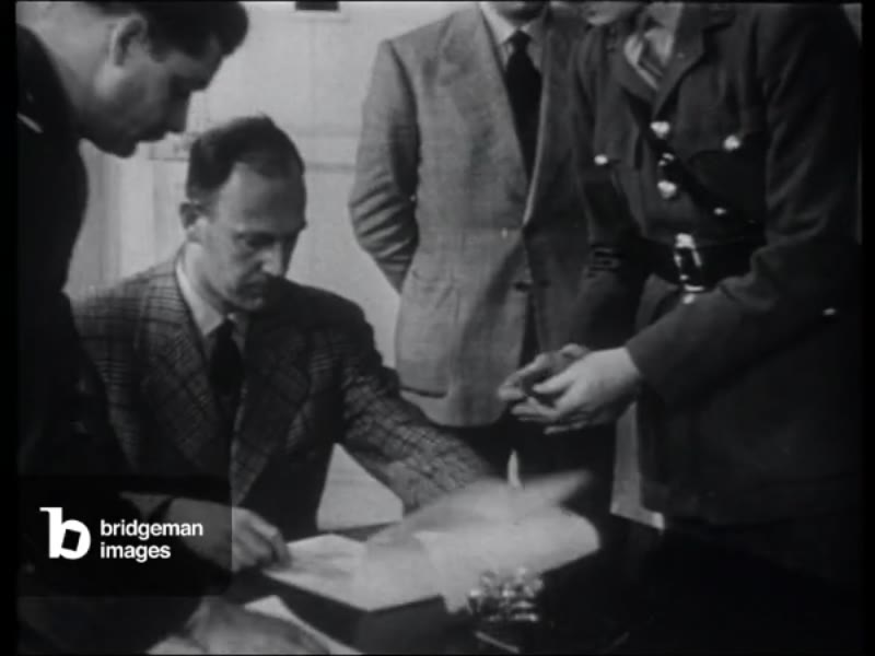 Image of Mussolini captured and Unconditional Surrender agreement ...