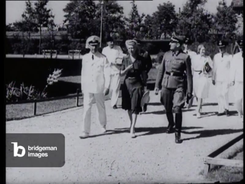 Image of The wife of Seyss-Inquart, Gertruud Seyss-Inquart, visits a ...