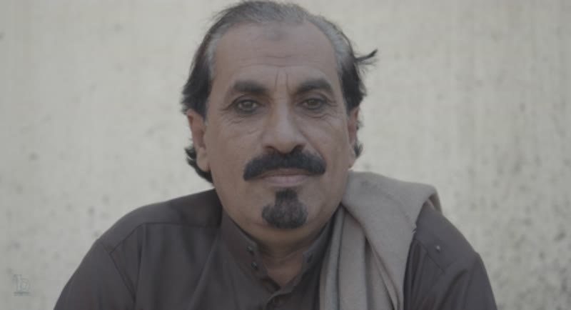 Image of Saudi man with kohl on his eyes, Addayer, Saudi Arabia