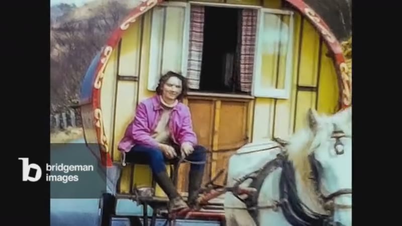 Image of Spain 1967, Gypsy with carriage and horse